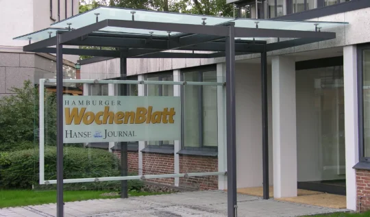 Vordach mit Glas in verzinkt